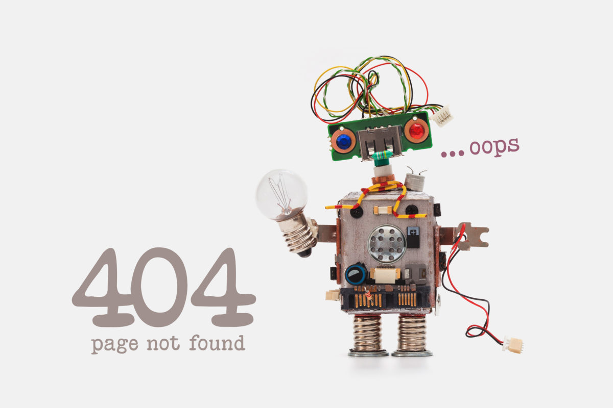 Oops 404 error page not found.
